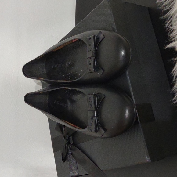 Burberry Black Flats Bow Detail size EU 35 - Picture 9 of 15